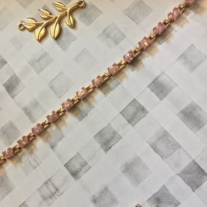 Gold and Meganite Bracelet